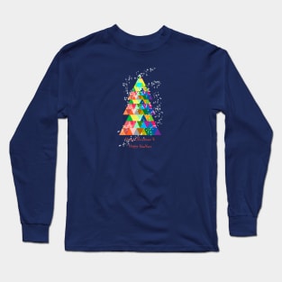 christmas tree colorful Long Sleeve T-Shirt